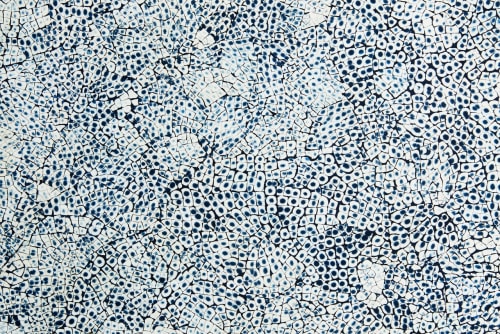 JennAir ELEMENTS - JennAir X Nature Squared JBWESAPPH18 - 18 Inch Elements Collection Eggshell Snakeskin Sapphire Custom Wine Column Panel