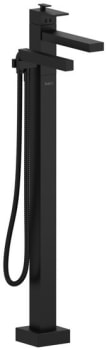 Rohl Kubik TUS39BK - Kubik™ Single Hole Floor Mount Tub Filler Trim in Black