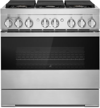 JennAir NOIR™ JDRP436HM - NOIR™ 36-inch Dual-Fuel Professional Range