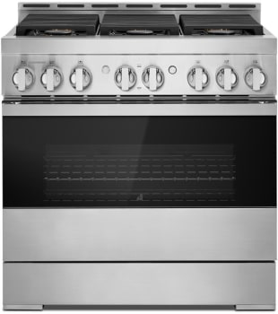 JennAir NOIR™ JGRP436HM - NOIR™ 36-inch Stainless Steel Pro Style Gas Range