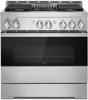 JennAir NOIR™ JGRP636HM - NOIR™ 36-inch Gas Professional-Style Range with Grill