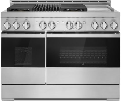 JennAir NOIR™ JGRP748HM - NOIR™ 48-inch Gas Professional-Style Range with Chrome-Infused Griddle and Grill