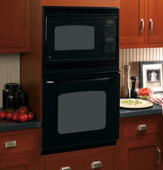 GE JKP90BMBB 27 Inch Combination Wall Oven with 3.9 cu. ft
