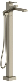 Rohl Zendo TZO39BN - Single Hole Floor Mount Tub Filler Trim in Brushed Nickel