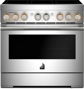 JennAir RISE™ JPIFC736RL - 36 Inch Freestanding Professional Induction Smart Range in Front View