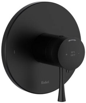Rohl Edge™ TEDTM44BK - Edge™ 1/2" Therm & Pressure Balance Trim With 2 Functions in Black