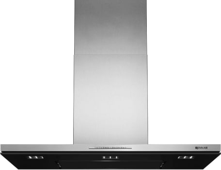 Jennair Jxw8936ds 36 Inch Wall Mount Range Hood With 4 Speeds 600 Cfm Blower Push Button Led Task Lighting Dishwasher Safe Metal Filter Auto Sense Boost Function Quiet Operation Sleep Mode Floating Glass Design