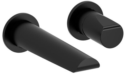 Rohl Parabola™ TPB360BK - Parabola™ Wall Mount 360° Lavatory Faucet Trim in Black