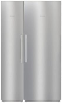 Miele MasterCool Series MIREFFRSS06 - Column Refrigerator & Freezer Set with 30 Inch Refrigerator and 18 Inch Freezer