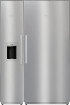 Miele MasterCool Series MIREFFRSS12 - Column Refrigerator & Freezer Set with 36 Inch Refrigerator and 18 Inch Freezer