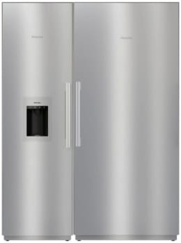 Miele MasterCool Series MIREFFRSS13 - Column Refrigerator & Freezer Set with 36 Inch Refrigerator and 24 Inch Freezer