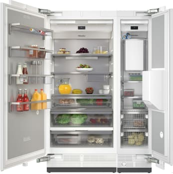 Miele MIREFFR15 Side by Side Column Refrigerator Freezer Set with 36 Inch Refrigerator and 18 Inch Freezer Panel Ready