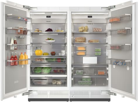 Miele MasterCool Series MIREFFR11 - Side-by-Side Column Refrigerator & Freezer Set