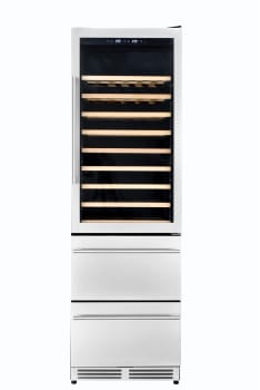Kucht Professional K510WB - 24 Inch Freestanding/Built-In Dual Zone Wine Cooler in Front View