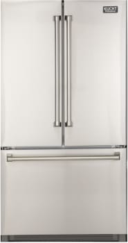 Kucht Professional K748FDS - 36 Inch Freestanding French Door Refrigerator in Front View