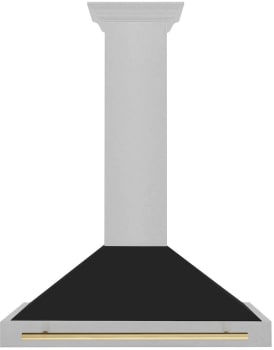 ZLINE Autograph Edition KB4SNZBLM36CB - 36 Inch Wall Mount Chimney Hood