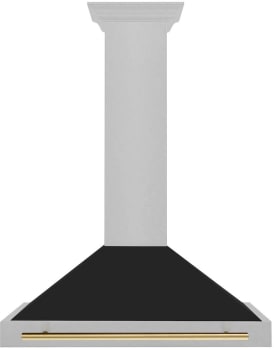 ZLINE Autograph Edition KB4SNZBLM36G - 36 Inch Wall Mount Chimney Hood