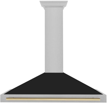 ZLINE Autograph Edition KB4SNZBLM48G - 48 Inch Wall Mount Chimney Hood