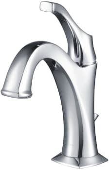 Kraus Arlo Series KBF1201CH - Single Handle Basin Bathroom Faucet with Lift Rod Drain and Deck Plate in Chrome