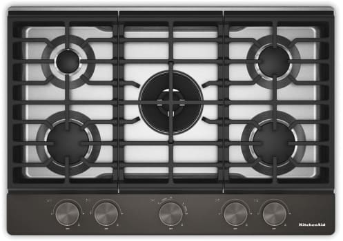 KitchenAid KCGK730SBE - 30" Gas Cooktop with 5 Burners
