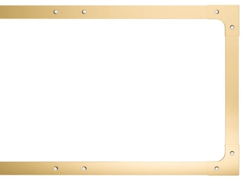 Ilve Nostalgie Collection KCN120G - Nostalgie Noblesse Frame Kit for 48 Inch Range - UP48N in Brass