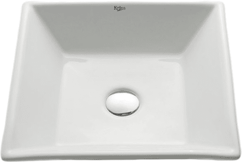 Kraus White Ceramic Series KCV125CH - Feature View