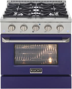 Kucht Professional KDF302LPB - 30 Inch Freestanding Dual Fuel Range