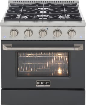 Kucht Professional KDF302LPCY - 30 Inch Freestanding Dual Fuel Range