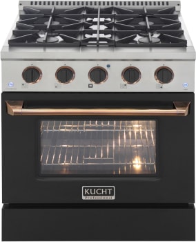 Kucht Professional KDF302LPKGOLD - 30 Inch Freestanding Dual Fuel Range