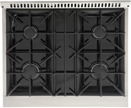 Kucht Professional KDF302LPSGOLD - 30 Inch Freestanding Dual Fuel Range - Top View