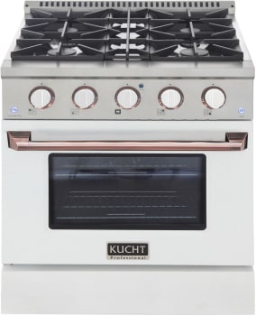 Kucht Professional KDF302LPWROSE - 30 Inch Freestanding Dual Fuel Range