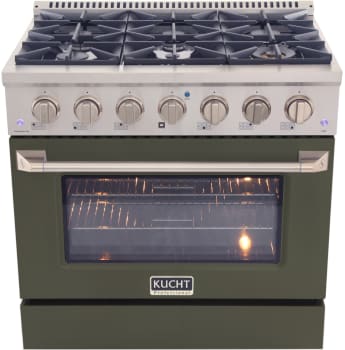Kucht Professional KDF362LPON - 36 Inch Freestanding Dual Fuel Range