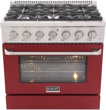 Kucht Professional KDF362R - 36 Inch Freestanding Dual Fuel Range
