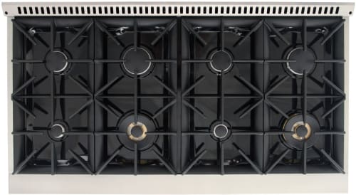 Kucht Professional KDF482SGOLD - 48 Inch Freestanding Dual Fuel Range - Top View
