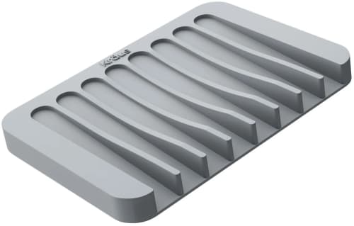 Kraus KDM05LG - Self-Draining Silicone Soap Dish / Sponge Holder for Bathroom or Kitchen Counter