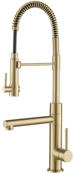 Kraus Artec Pro Series KPF1603BG - Artec Pro™ Commercial Style Pre-Rinse Kitchen Faucet in Brushed Gold