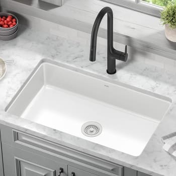 Kraus KE1US32GWH - Front View Sink