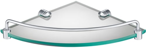 Kraus KEA18846CH - Elie™ Collection 8 Inch Glass Corner Bathroom Shelf