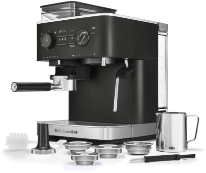 KitchenAid KES6551BK - Semi Automatic Espresso Machine with Burr Grinder