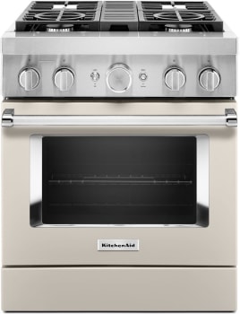 KitchenAid Commercial-Style KFDC500JMH - Commercial-Style 30 Inch Freestanding Dual Fuel Smart Range