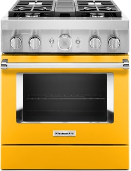 KitchenAid Commercial-Style KFDC500JYP - Commercial-Style 30 Inch Freestanding Dual Fuel Smart Range
