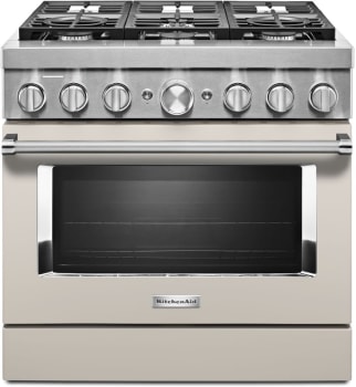KitchenAid Commercial-Style KFDC506JMH - 36 Inch Freestanding Dual Fuel Smart Range