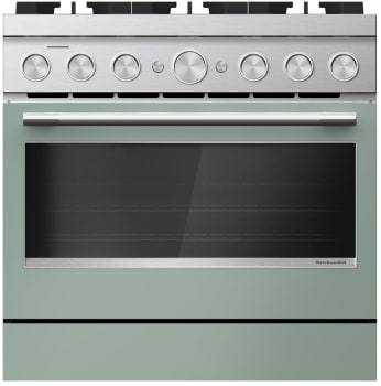 KitchenAid KFDS936SDC - 36 Inch Slide-In Commercial-Style Dual Fuel Range with 6 Sealed Burners