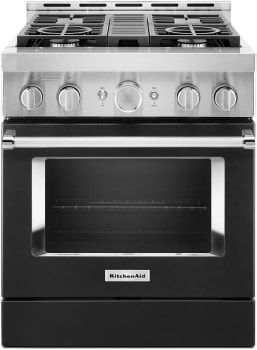 KitchenAid Commercial-Style KFGC500JBK - Commercial-Style 30 Inch Freestanding Gas Smart Range