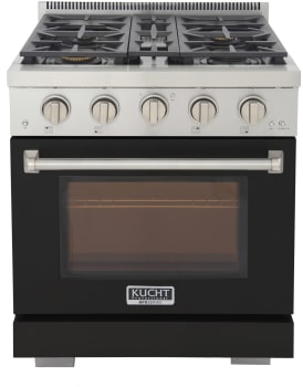 Kucht Professional KFX Series KFX300LPBK - 30 Inch Freestanding Gas Range