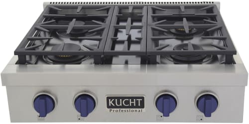 Kucht Professional KFX309TLPB - 30 Inch Gas Rangetop in Front View