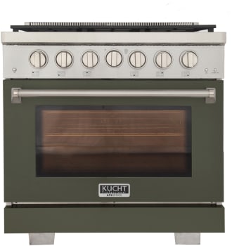 Kucht Professional KFXX Series KFX3600XG - 36 Inch Freestanding Professional Gas Range in Front View