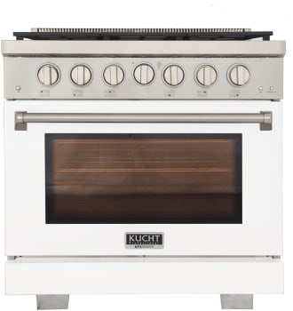 Kucht Professional KFXX Series KFX3600XLPW - 36 Inch Freestanding Professional Gas Range in Front View