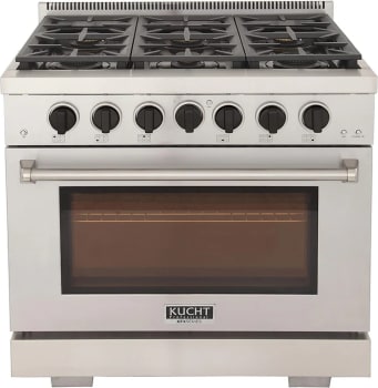 Kucht Professional KFX Series KFX360K - 36 Inch Freestanding Gas Range in Front View