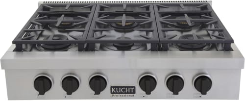 Kucht Professional KFX369TK - 36 Inch Gas Rangetop in Front View